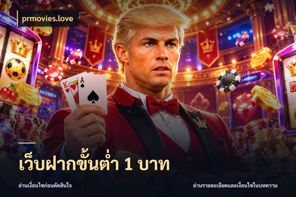 เว็บฝากขั้นต่ำ 1 บาท ทุนเบาก็มีสีสันในจังหวะของคุณ ในมุม prmovies.love