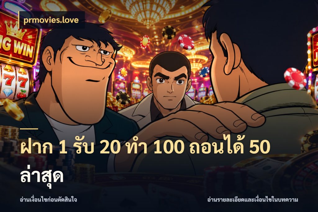 ฝาก 1 รับ 20 ทำ 100 ถอนได้ 50 ล่าสุด ยอดฝากและยอดรับในมุมของคนชอบลุ้น กับ prmovies.love